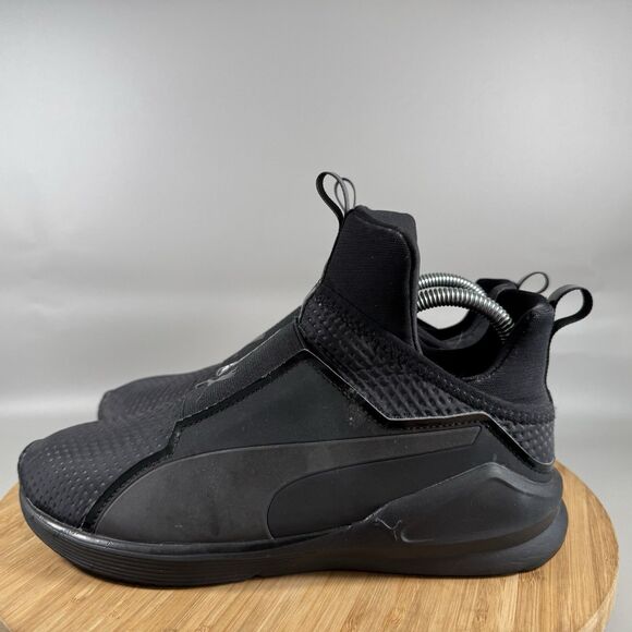 Puma Fierce Core Running Athletic Black Womens 8.5‎ Slip On Shoes Sneakers - Picture 3 of 8
